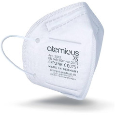 atemious X5 Comfort Fleece FFP2 Respirator Mask Developed, Manufactured and Certified in Germany by IFT Institute CE0757 (30)