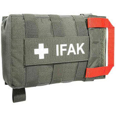 Tasmanian Tiger TT IFAK Pouch VL Molle saderīgs pirmās palīdzības komplekta jostas soma pārgājieniem āra ceļojumu policijas dienestam (Stone Grey-Olive IRR)