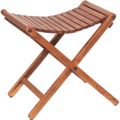 AsinoX Tek 601 Klapphocker, Holz, Braun, 46 x 41 x 46 cm