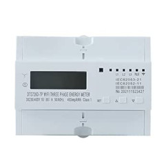 Einfach verkabelter Energiemonitor, Tuya Einphasig 50/60Hz 65A Din Rail WIFI Smart Energy Meter Timer Monitor KWh Meter Wattmeter Mit automatischer Aufzeichnung und Uploads (Krāsa: DTS226D 7P WIFI 8