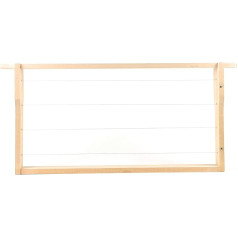 BIENEN SCHMIDT 30 Zander frame / frame Hoffmann sides made of lime wood, fully assembled horizontal wire, European quality, with stainless steel wire and brass eyelets, glued and stapled, 477 x 220 mm