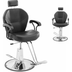 Косметическое парикмахерское кресло Physa ILFORDK с подголовником и подставкой для ног - черный