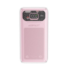 Acefast Powerbank 10000 мАч Sparkling Series быстрая зарядка 30 Вт розовый