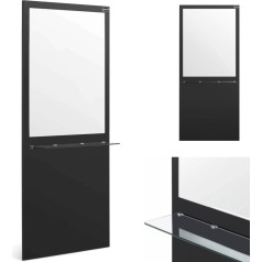 Konsoles konsoles frizieris ar spoguli un stikla plauktu 80 x 20 x 180 cm