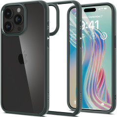 Spigen Ultra Hybrid maciņš iPhone 15 Pro Max, tumši zaļš