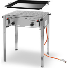 Gāzes grils ar pannu Grill Master Maxi 590x480mm 11,6kW - Hendi 154717