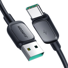USB kabelis - USB-C 3A 480Mbps 2m melns