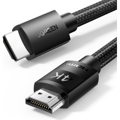 Izturīgs pīts kabelis HDMI 2.0 4K 2m melns