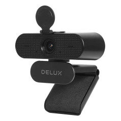 Delux DC03 tīmekļa kamera ar mikrofonu melna