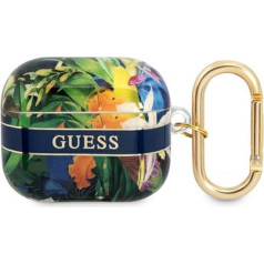 Guess GUA3HHFLB Case for Airpods 3 blue Flower