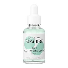 Isle Of Paradise Paradīzes salas pašiedeguma pilieni (30 ml) vidējs Pievienot saviem ādas kopšanas līdzekļiem Dabiskas sastāvdaļas Vegāns