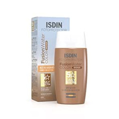 Isdin Fusion Water Color SPF 50 (bronza) 50 ml | Tonēts ikdienas sauļošanās krēms sejai | Īpaši viegla tekstūra