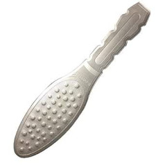 Coopsion Stainless Steel Foot File and Callus Remover - Double Sided Grinding (Silver)