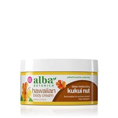 Alba Botanica - Havaju ķermeņa krēms dziļi mitrinošs Kukui rieksts - 6,5 unces. (184 g)