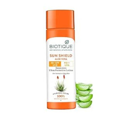 Biotique Organisks Aloe Vera Sejas un ķermeņa sauļošanās losjons SPF 30 UVA/UVB sauļošanās līdzeklis