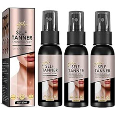 Artsim Dark Body Self Tanner Spray, Instant Sunless Tanning Spray, Premium Self-Tanner, Long-Lasting Self-Tanner, Best Self-Tanner for Face and Body (3 Pieces)