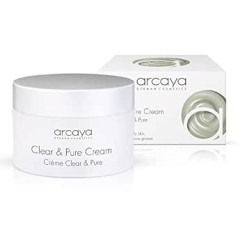 Arcaya Clear & Pure Cream Poru attīrošs pretpūtīšu sejas krēms ar mikrosudrabu netīrumiem un taukainai ādai