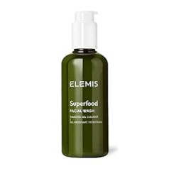 Elemis Superfood sejas mazgāšana, uzturvielām bagāts sejas tīrīšanas līdzeklis līdzsvarošanai un mitrināšanai, barojošs sejas mazgāšana veselīgai, atdzīvinātai un mirdzošai ādai, ādas tīrīšanas želeja 200 ml