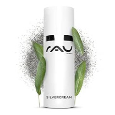 Rau Cosmetics RAU Sudraba krēms, 50 ml Sudraba krēms — mūsu vislabāk pārdotais krēms ar ļoti porainu sudrabu un cinku iekaisušai un plankumainai ādai, pūtītēm un ekzēmai.