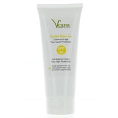 Veana Dienas krēms pret novecošanos UV50 SPF50 Saules aizsardzība (200 ml) - Aizsardzība pret sauli / Pretnovecošanās kopšana pret saules un zilās gaismas starojumu, Pigmenta plankumu, saules apdegumu, pūtīšu pēdu, grumbu profilakse