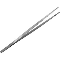 Instrumentenrw Chef’s stainless steel meat/barbecue tongs, various lengths available., 45,0 cm, Silver