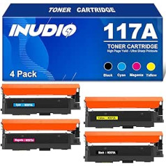 117A Toner Compatible to Replace HP 117A Toner Set Colour Laser MFP 179fwg 178nwg 178nw 179fnw 150nw W2070A W2071A W2072A W2073A (Black Cyan Yellow Magenta, Pack of 4)