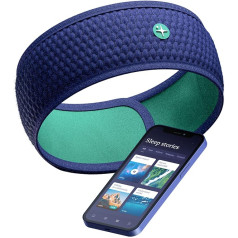 Hoom Band | Bluetooth miega austiņas | Galvas saite miegam, ceļojumiem, meditācijai | Bezmaksas piekļuve miega ekspertu hipnotiskiem stāstiem un skaņām