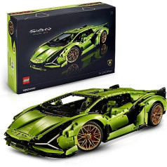 Lego 42115 Technic Lamborghini Sián FKP 37 Rennauto, Modellbausatz für Erwachsene, Geschenkidee zum Geburtstag für Männer oder Frauen, Sammlerstück zum Austellen als Home- oder Büro-Deko, Modellauto