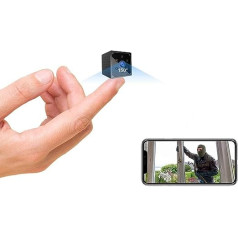 Mini kamera, 1080P HD Mini WiFi novērošanas kamera iekštelpām mini kamerai tiešraides mobilā tālruņa lietotne, mini WiFi kamera nakts redzamības kamera ar kustības sensoru / ilgs akumulatora darbības laiks / mākonis