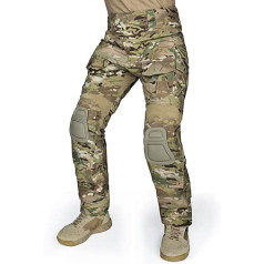 IDOGEAR vīriešu kaujas bikses G3 taktiskās bikses ar ceļgaliem militārām medībām makšķerēšanai āra kravas bikses ar vairākām regulējamām kabatām