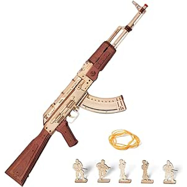  ROKR 3D Puzzles for Adults, Wooden 3D Puzzle AK47 Model Rubber  Band Gun Model Building Kits for Kids, DIY Wood Crafts Cool Toys Gifts  Hobbies for Men Women : Toys 
