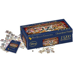 Clementoni 38010 Disney Orchestra finierzāģis, 13 200 gabali, panorāma, prasmju spēle visai ģimenei, puzle pieaugušajiem no 10 gadiem