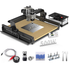 500 W CNC frēzmašīna, HomdMarket 4540 CNC frēzēšanas 3 asu gravēšanas iekārta koka metāla akrila MDF neilona gravēšanas mašīnai, Grbl vadība (gravēšanas laukums 430 x 390 x 90 mm)