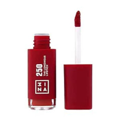 3ina MAKEUP - Vegan - Cruelty Free - The Longwear Lipstick 250 - Dark Pink Red - Стойкая губная помада - Матовая - Жидкая интенсивная цветная помада - 8H Lipstick, 6,5 мл