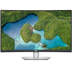 Изогнутый монитор Dell S3221QSA, 31,5 дюйма, 4K UHD (3840x2160), 1800R, 60 Гц, ВА, 4 мс, AMD FreeSync, 99 % sRGB, встроенные динамики, DisplayPort, 2 порта HDMI, 3 порта USB, серебристый