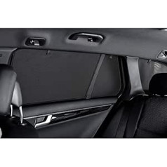 Car Shades VW-TOUR-5-C Set Suitable for Volkswagen Touran 2015 (6-Piece), Black