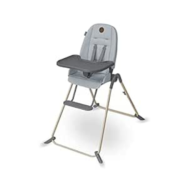 Maxi-Cosi Ava augstais krēsls ar 3 guļus pozīcijām, īpaši kompakts, salokāms, viegls, pārnēsājams augstais krēsls ar rokturi, 100% pārstrādāti audumi, 0-3 gadi, 0-15 kg, vairāk nekā pelēks