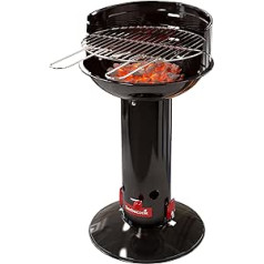Barbecook Loewy 40 mini grils Holzkohlegrill BBQ mit Windschutz, Grillen für 4 Personen, schwarz, 40x40x75cm
