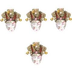 Amosfun Набор из 4 магнитных декоративных наклеек на холодильник Венецианская маска Фестиваль Маскарад Орнамент Декоративные маски Маленьки