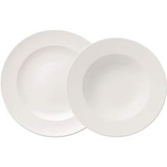 Villeroy & Boch For Me vakariņu komplekts 8 gabali, premium porcelāns, mazgājams trauku mazgājamā mašīnā, balts