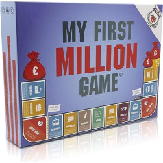 Mans pirmais miljons spēļu galda spēles pieaugušajiem, Investīciju spēles galda spēle ar akcijām, nekustamais īpašums un jaunizveidotie uzņēmumi, galda spēle pieaugušajiem no 16 gadiem, vācu versija