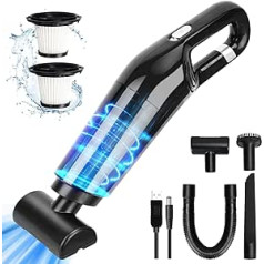 LAMA Handheld Vacuum Cleaner, Handheld Vacuum Cleaner, Battery Car Vacuum Cleaner, 10000PA Vacuum Cleaner, Wireless USB Rechargeable Battery Vacuum Cleaner with Washable Filter for Car, Office, Home,