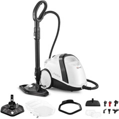 Polti Vaporetto Smart 120 Steam Cleaner with High Pressure Heating Boiler, 4 Bar, Kills and Eliminates 99.99% of Viruses, Germs and Bacteria, 14 Accessories