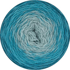 Rico Creative Wool Dégradé, 200 g, 4 slāņi, zilā nokrāsa