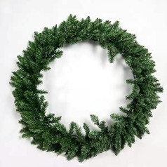 80 cm mākslīgais Ziemassvētku vainags ar priekšdurvīm kuplas priedes zaļas iekštelpu/āra sienas vītnes svētku Ziemassvētku rotājums