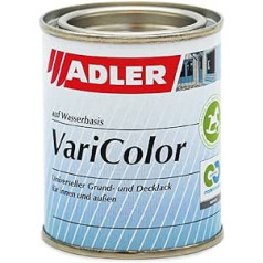 Adler VariColor 2-in-1 akrila krāsas laka lietošanai iekštelpās un ārā - laikapstākļiem izturīga laka un gruntējums kokam, metālam un plastmasai - satīna apdare