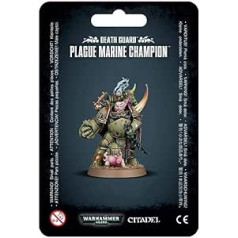 Games Workshop 99070102007 Miniatur Death Guard Plague Marine Champion, Mehrfarbig/Meereswellen (Ocean Tides)