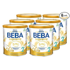 Nestlé BEBA SUPREME 2 Folgenahrung: nach dem 6. Monat, Pulver, im Anschluss un das Stillen, 6er Pack (6 x 800g)