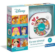 Clementoni 59288 Disney Baby — Reiz Disneja pasaku stāstītājs, radio rotaļu kaste ar pasakām, jautra rotaļlieta ar Disneja bērnu stāstiem, bērniem no 3 gadiem