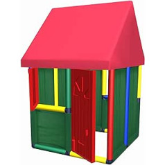 move and stic Playhouse for Children's Room, Indoor and Outdoor Garden Shed - Children's Playhouse Perfect for Complementing or Starting with MoveAndStic (Playhouse with Window Door and Fabric Roof)